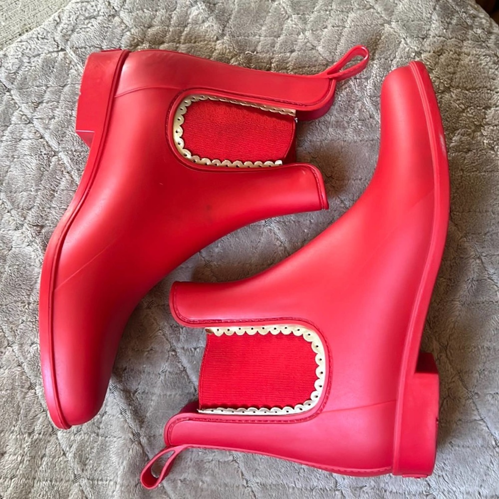 Jack Rodgers Red Women’s rain boots, size 8